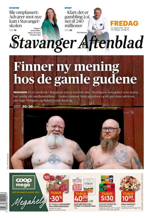Stavanger Aftenblad 14.8.2026