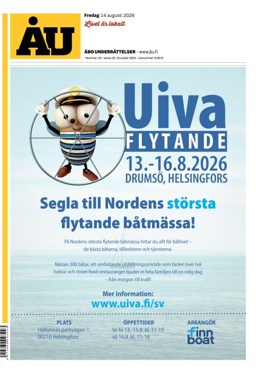 Åbo Underrättelser 14.8.2026
