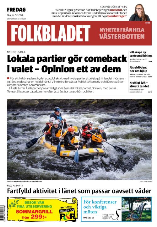 Folkbladet (Västerbotten) (SE) 14.8.2026