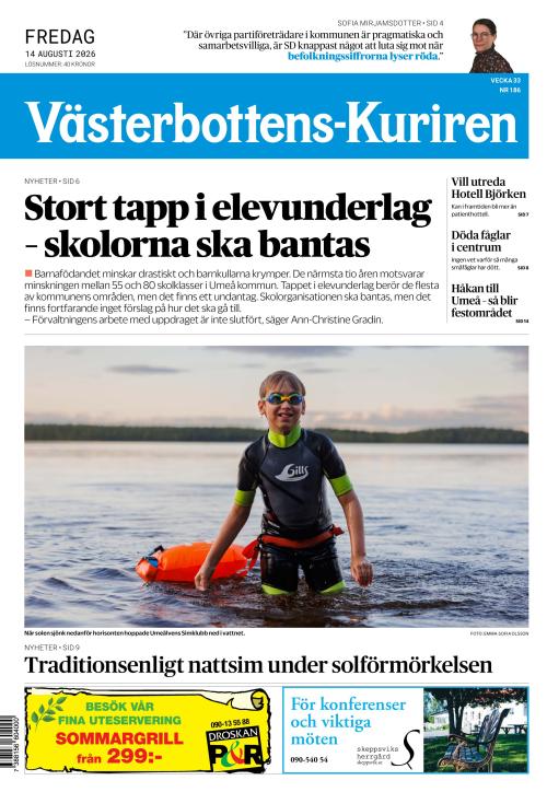 Västerbottens-Kuriren (SE) 14.8.2026