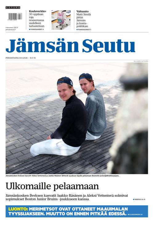 Jämsän Seutu ja Vekkari 14.8.2026