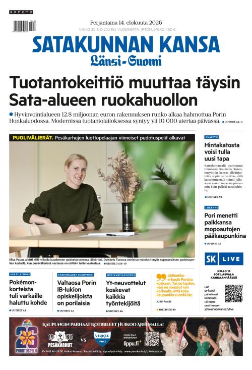 Satakunnan Kansa Länsi-Suomi 14.8.2026
