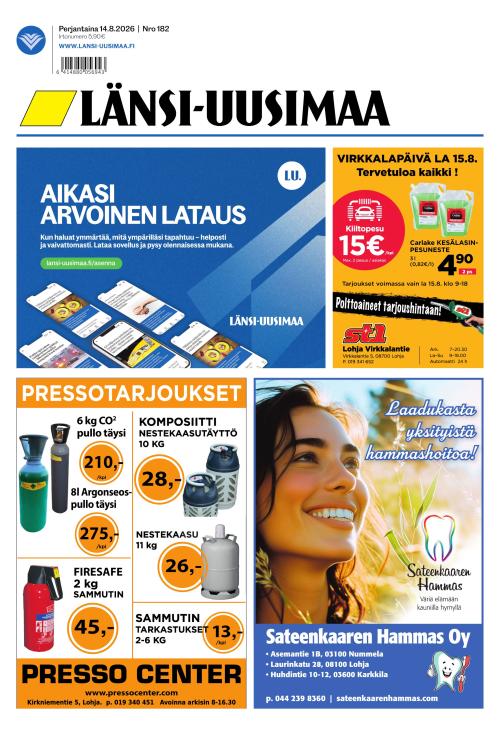 Länsi-Uusimaa 14.8.2026