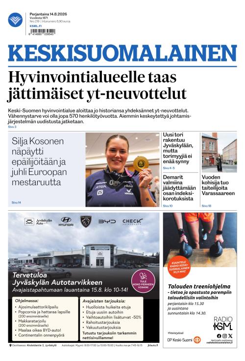Keskisuomalainen 14.8.2026