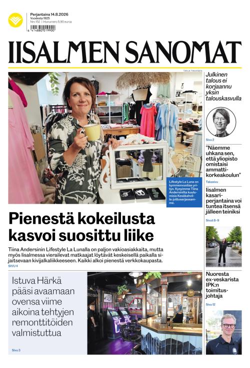 Iisalmen Sanomat 14.8.2026