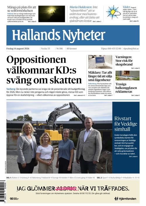 Hallands Nyheter 14.8.2026