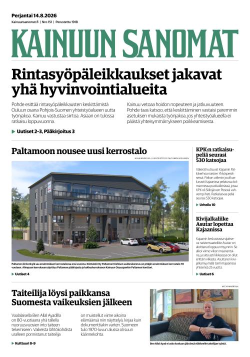 Kainuun Sanomat 14.8.2026