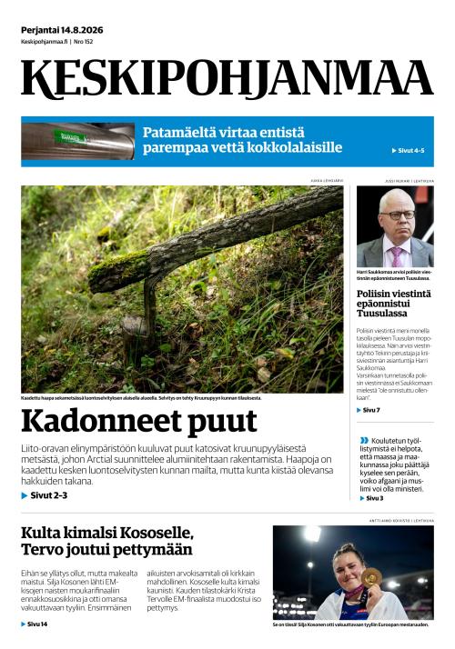 Keskipohjanmaa 14.8.2026