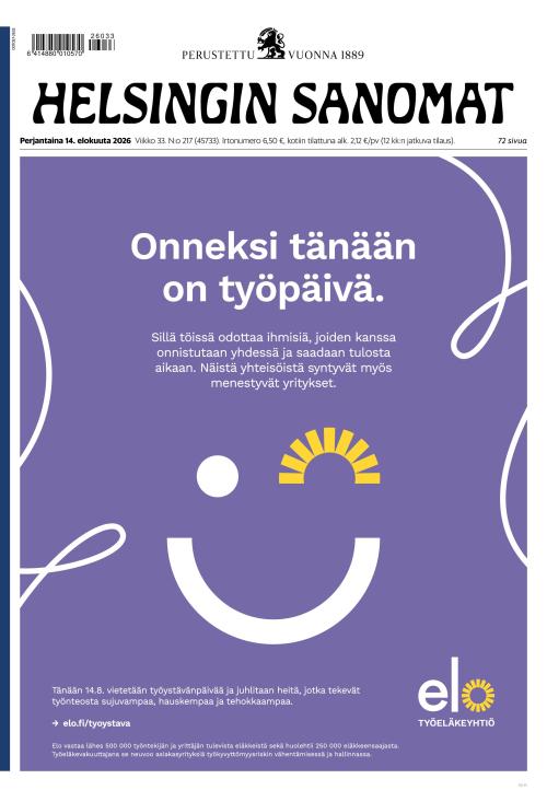 Helsingin Sanomat 14.8.2026