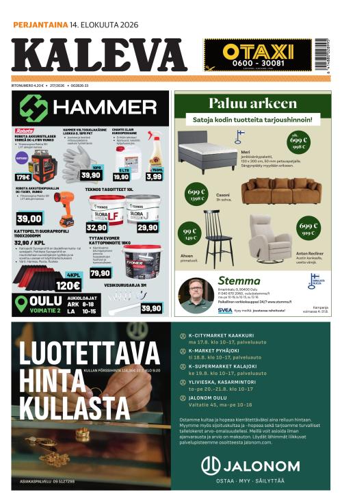 Kaleva 14.8.2026