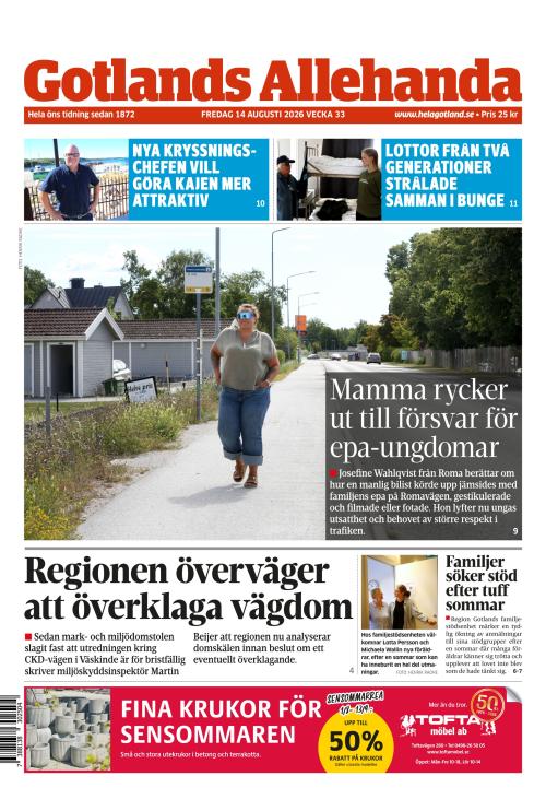 Gotlands Allehanda 14.8.2026