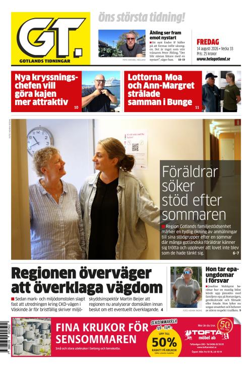 Gotlands Tidningar 14.8.2026