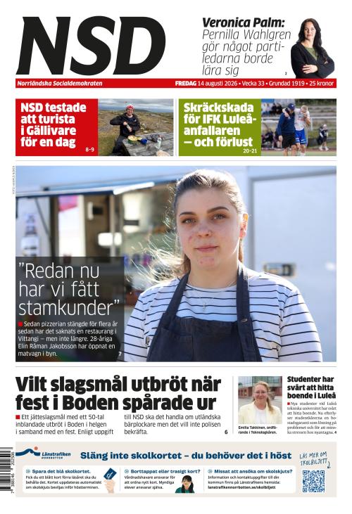 Norrländska Socialdemokraten 14.8.2026