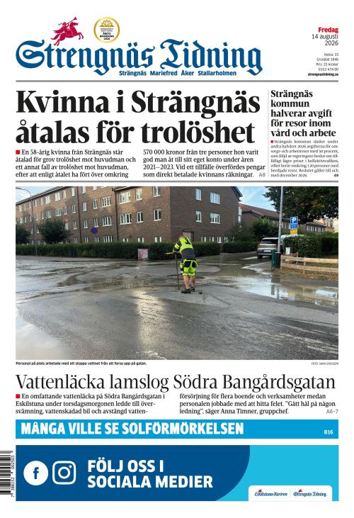 Strengnäs Tidning 14.8.2026