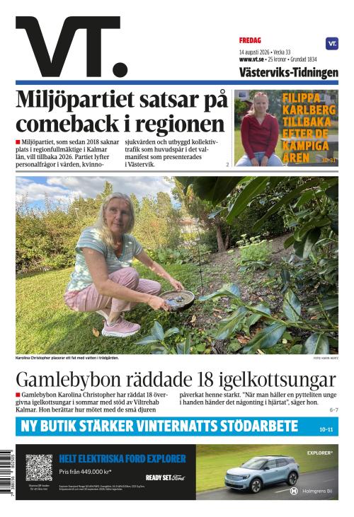 Västerviks-Tidningen 14.8.2026
