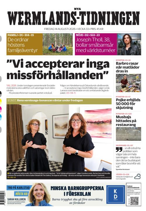 Nya Wermlands-Tidningen 14.8.2026