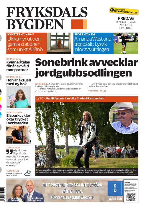 Fryksdals-Bygden 14.8.2026