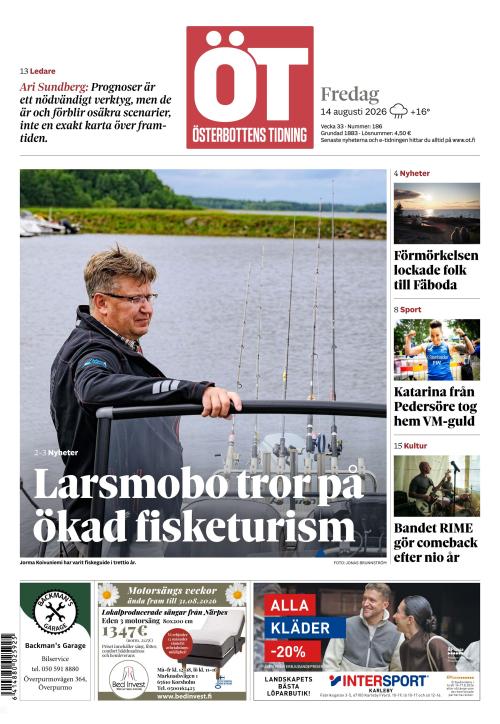 Österbottens Tidning 14.8.2026
