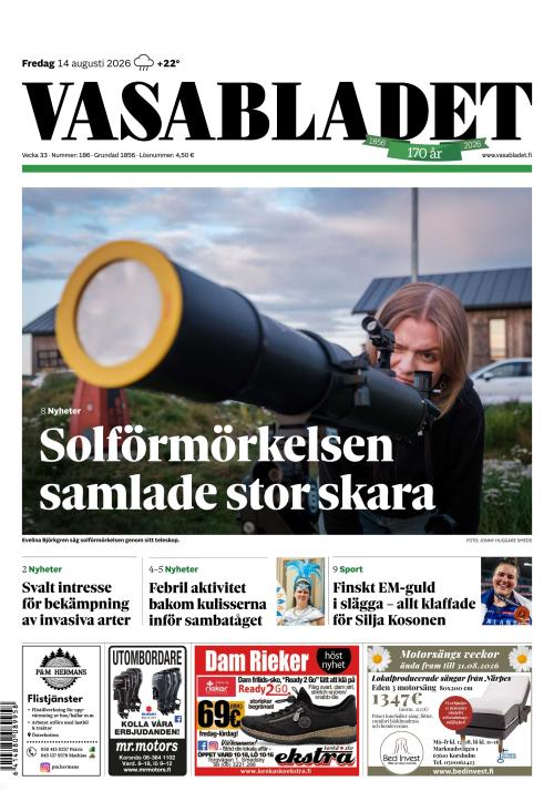 Vasabladet 14.8.2026