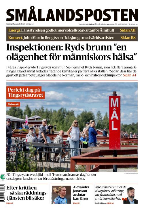 Smålandsposten 14.8.2026