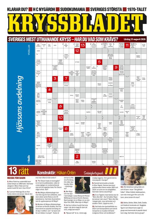Aftonbladet Lördag 15.8.2026