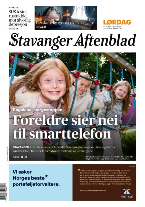 Stavanger Aftenblad 15.8.2026