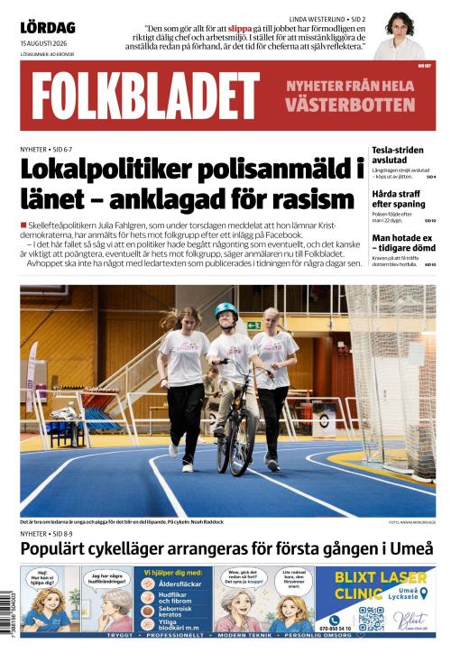 Folkbladet (Västerbotten) (SE) 15.8.2026