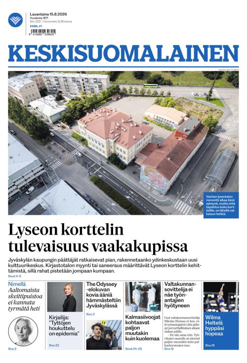 Keskisuomalainen 15.8.2026