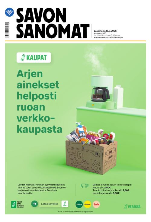 Savon Sanomat 15.8.2026
