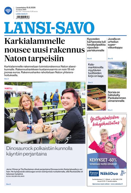 Länsi-Savo 15.8.2026