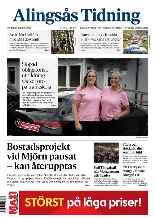 Alingsås Tidning 15.8.2026