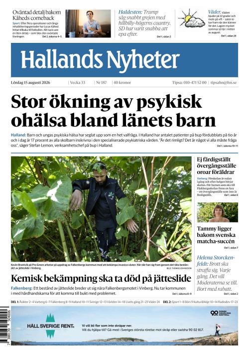 Hallands Nyheter 15.8.2026
