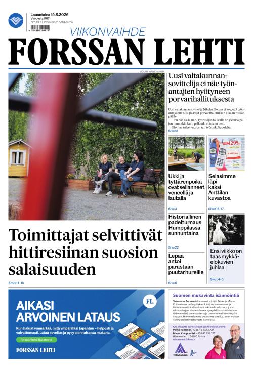 Forssan Lehti 15.8.2026