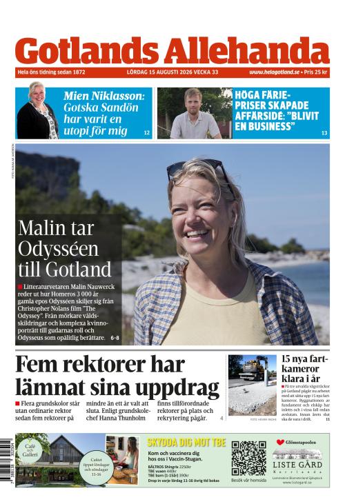 Gotlands Allehanda 15.8.2026