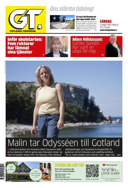 Gotlands Tidningar 15.8.2026