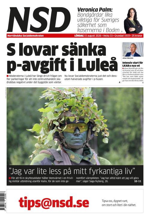 Norrländska Socialdemokraten 15.8.2026