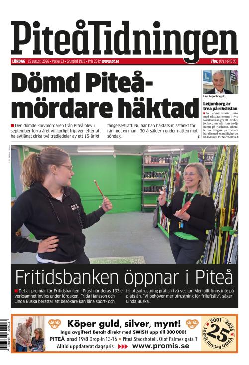 Piteå-Tidningen 15.8.2026