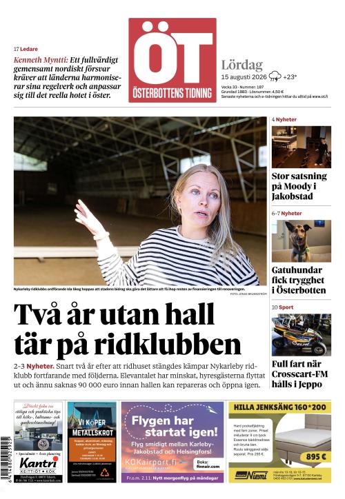Österbottens Tidning 15.8.2026