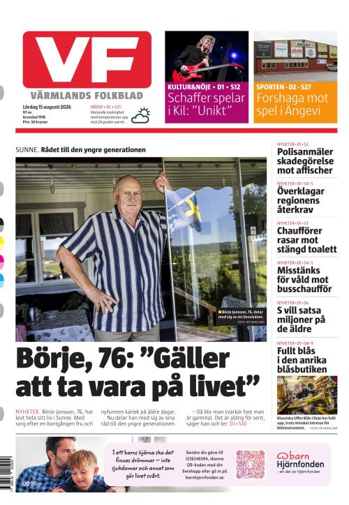 Värmlands Folkblad 15.8.2026