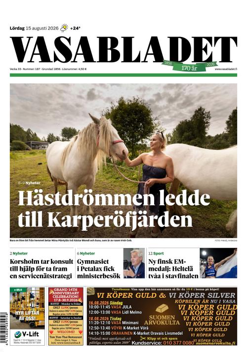 Vasabladet 15.8.2026