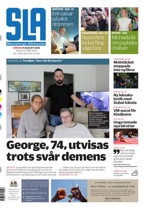 Skaraborgs Allehanda 15.8.2026