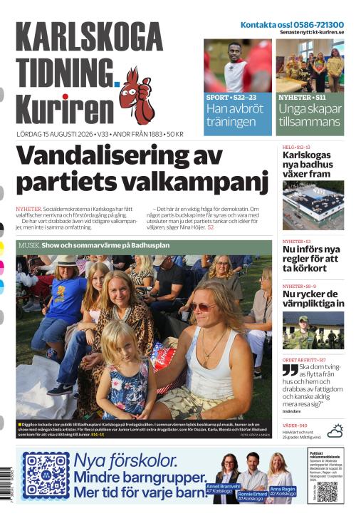 Karlskoga Tidning-Kuriren 15.8.2026