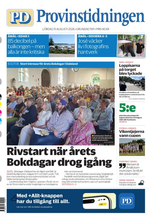 Provinstidningen Dalsland 15.8.2026