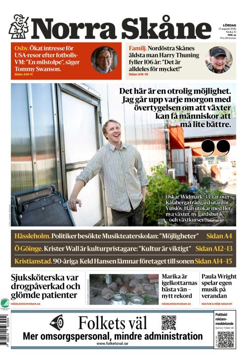 Norra Skåne 15.8.2026