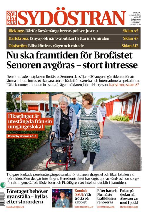 Sydöstran 15.8.2026