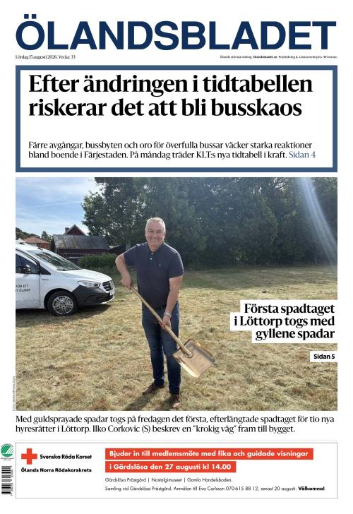 Ölandsbladet 15.8.2026