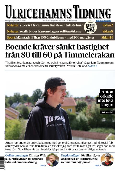 Ulricehamns Tidning 15.8.2026