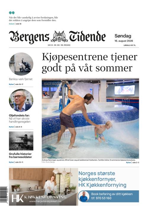 Bergens Tidende 16.8.2026