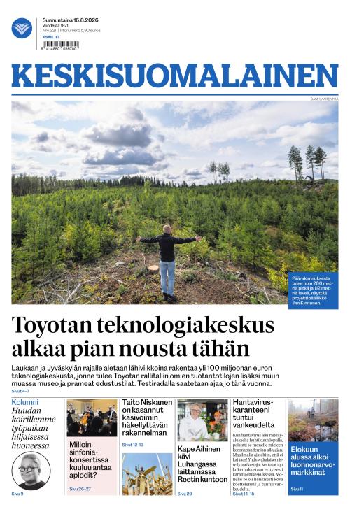 Keskisuomalainen 16.8.2026