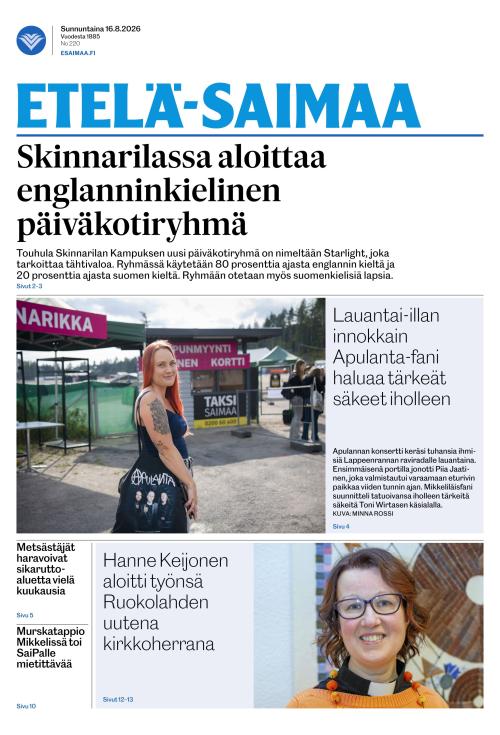 Etelä-Saimaa 16.8.2026